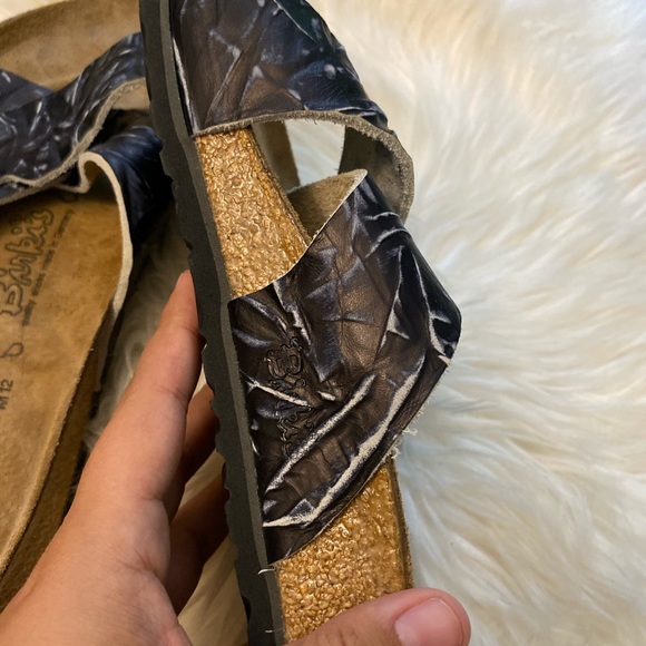 Birkenstock Birki’s Santosa Slides Sandals Men's blue Palm size 12 - Picture 7 of 8